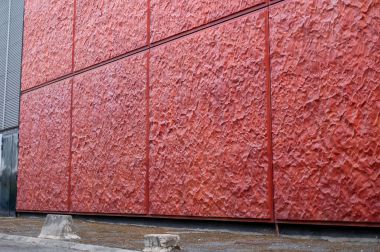 Mur rouge du Megarama de Bordeaux - Ali Koç Photographe.